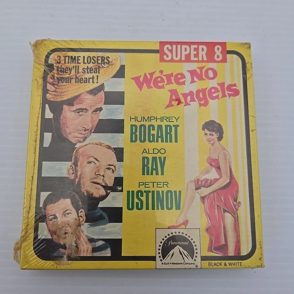 We're No Angels Super 8mm short movie film w/ cover‎ Humphrey Bogart